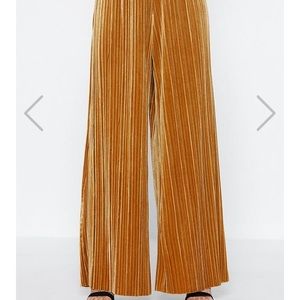 Nasty Gal Do As You Pleat Velvet Pants